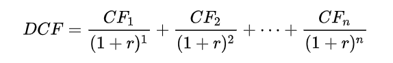 DCF formula